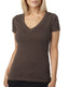 Next Level 6640 - Women's CVC Deep V - Espresso