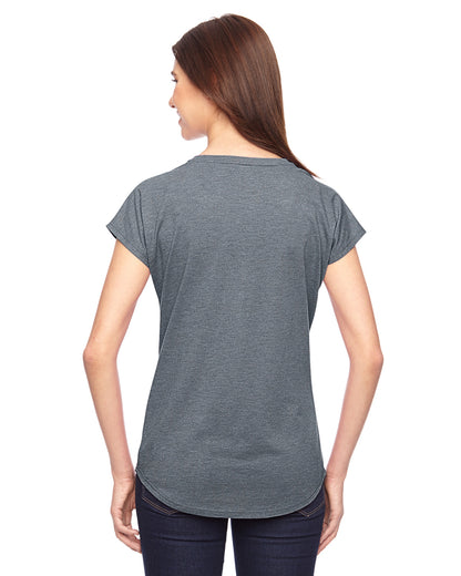 Women's Triblend V-Neck T-Shirt - Heather Graphite