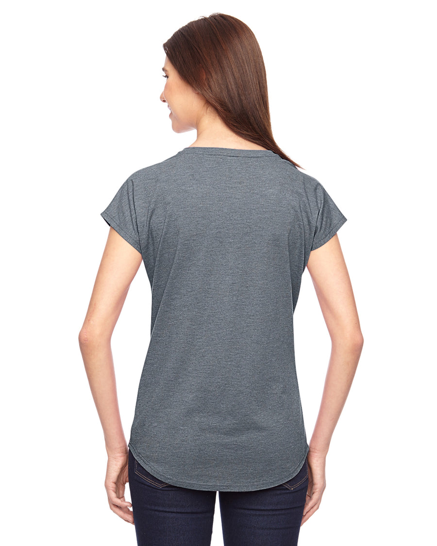 Women's Triblend V-Neck T-Shirt - Heather Graphite