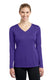Sport-Tek LST353LS - Women's Long Sleeve PosiCharge Competitor V-Neck Tee - Purple