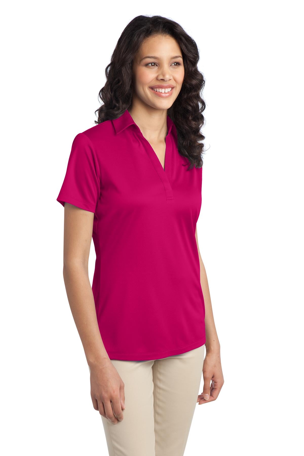 Women's Silk Touch Performance Polo - Pink Raspberry