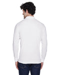 Men's Pinnacle Performance Long-Sleeve Piqué Polo - White