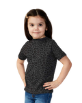 Toddler Fine Jersey T-Shirt - Black Leopard