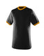 Augusta Sportswear 710 - 50/50 Ringer T-Shirt - Black / Gold