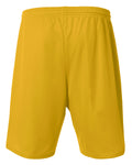 Unisex Nine Inch Inseam Mesh Short - Gold