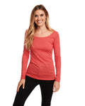 Women's Triblend Long-Sleeve Scoop - Vintage Red
