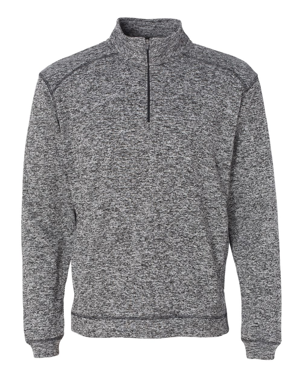 Unisex Cosmic Poly Fleece Quarter-Zip - Charcoal Fleck