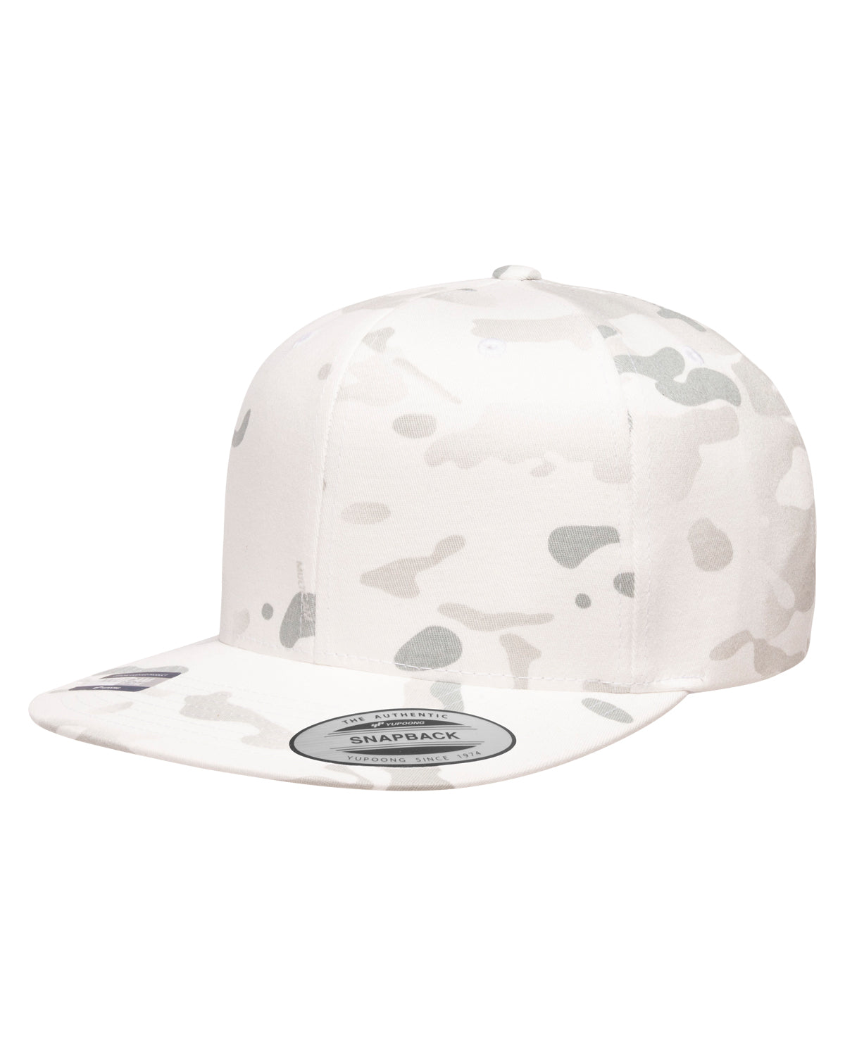 Unisex 6-Panel Structured Flat Visor Classic Snapback - Multicam Alpine