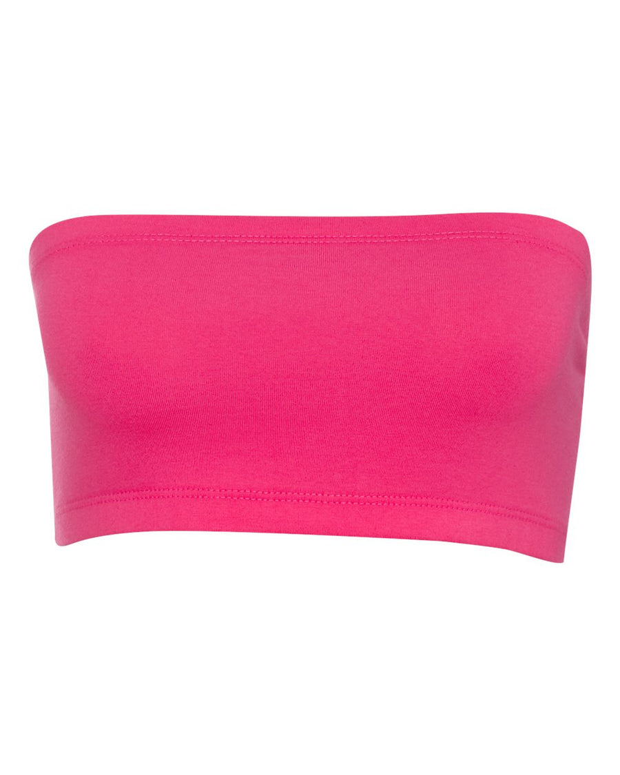 Women's Cotton Spandex Bandeau - Fuchsia