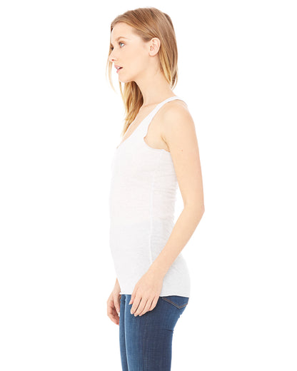 Women's Triblend Racerback Tank - White Fleck Triblend