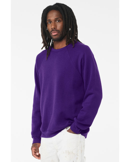 Unisex Sponge Fleece Raglan Sweatshirt - Team Purple