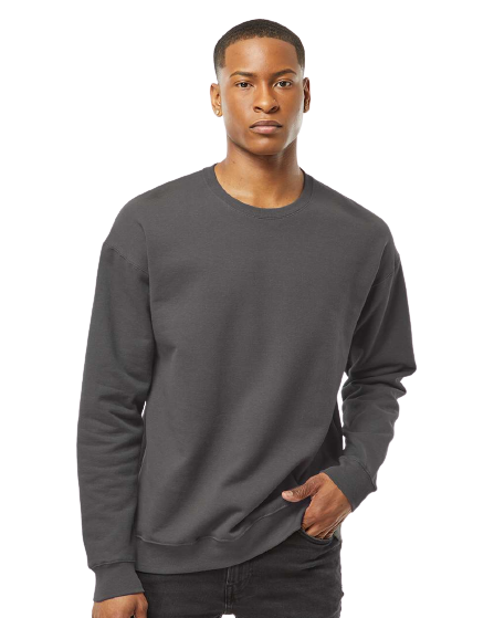 Unisex Fleece Crew - Charcoal