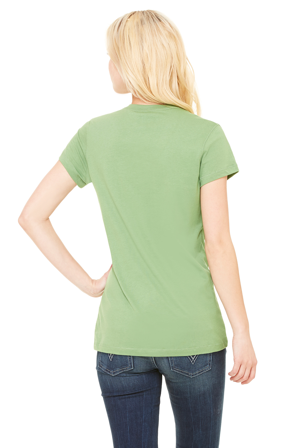 Women's Jersey Short-Sleeve V-Neck T-Shirt - Leaf