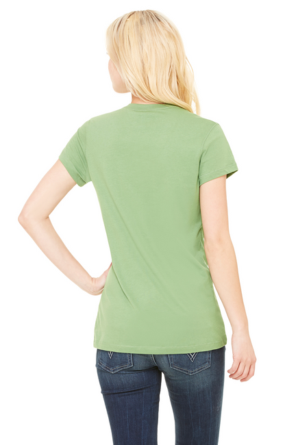 Women's Jersey Short-Sleeve V-Neck T-Shirt - Leaf