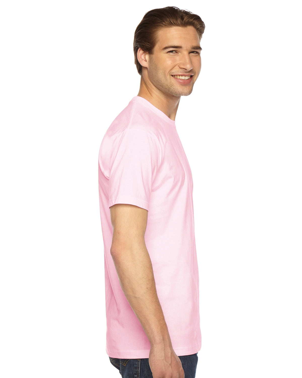 Unisex Fine Jersey Short-Sleeve T-Shirt - Light Pink