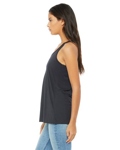 Women's Flowy Racerback Tank - Dark Gray