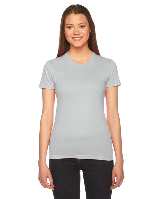 Women's Fine Jersey Short-Sleeve T-Shirt - New Silver