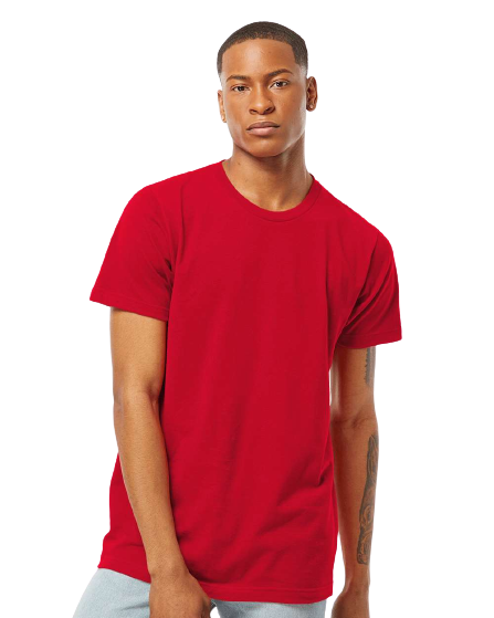 Unisex Fine Jersey Tee - Red