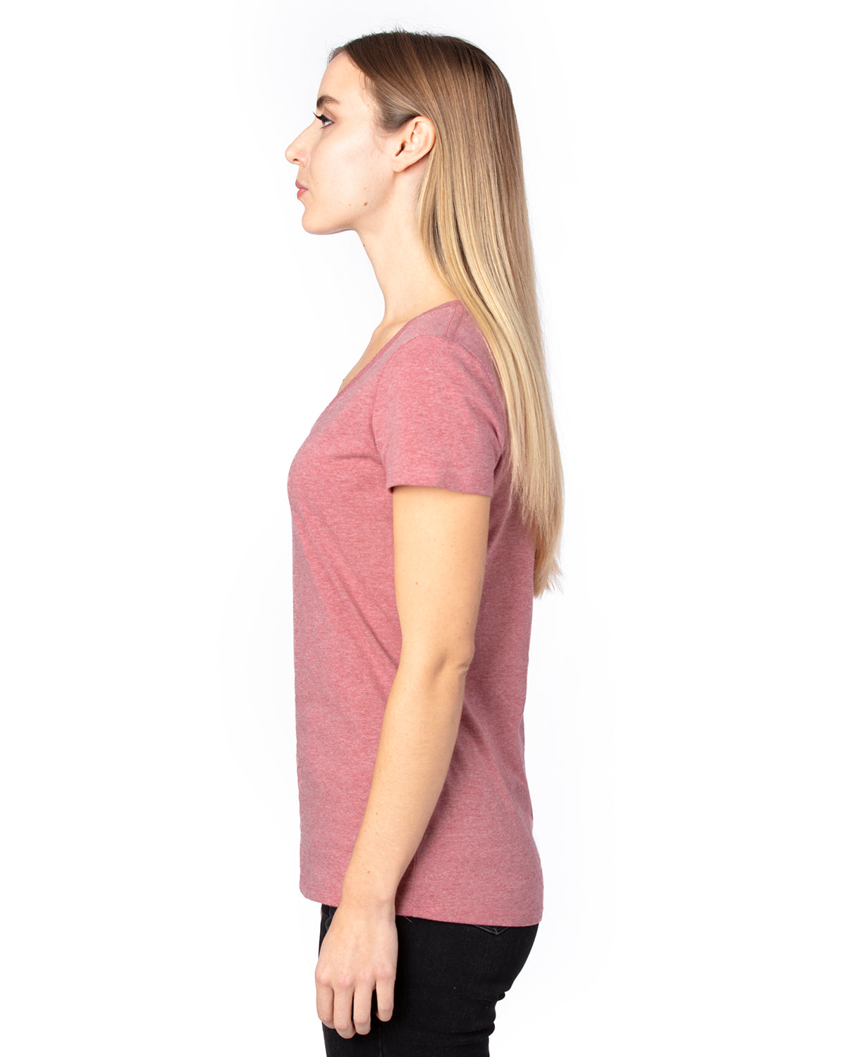 Women's Ultimate V-Neck T-Shirt - Maroon Heather