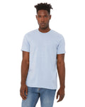 Unisex Heather CVC T-Shirt - Heather Prism Blue