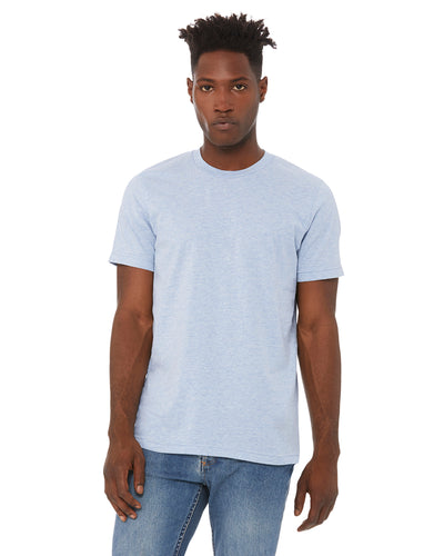 Unisex Heather CVC T-Shirt - Heather Prism Blue
