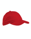 Big Accessories BX001 - 6-Panel Brushed Twill Unstructured Cap - Red