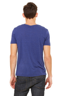 Men's Triblend Short-Sleeve Henley - Navy Triblend