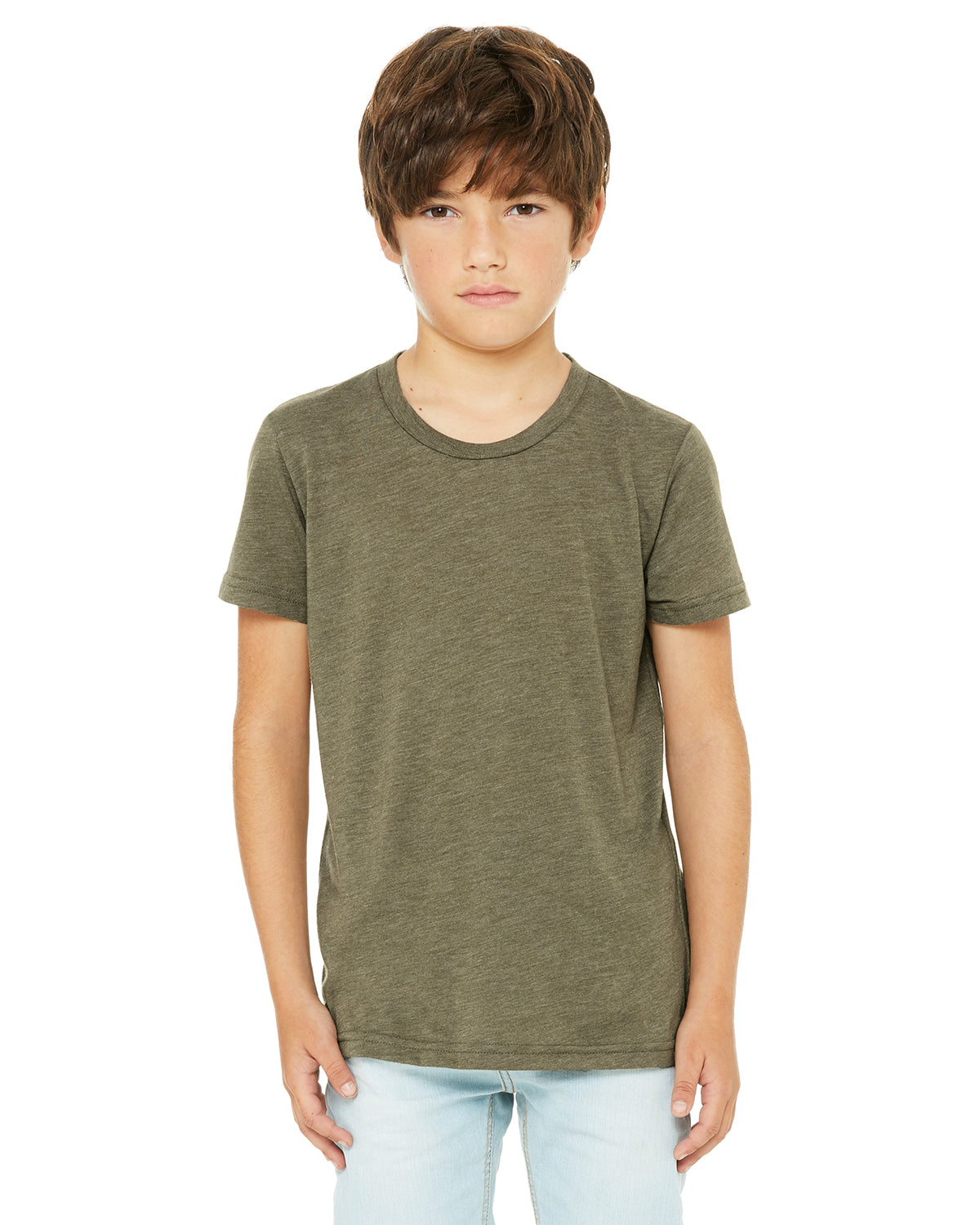 Youth Triblend Short-Sleeve T-Shirt - Olive Triblend