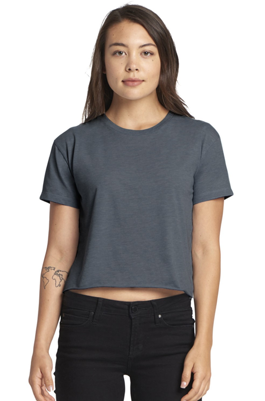 Women's Festival Cali Crop T-Shirt - Antique Denim