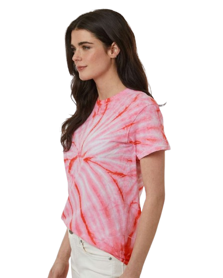 Cyclone Pinwheel Short Sleeve T-Shirt - Coral