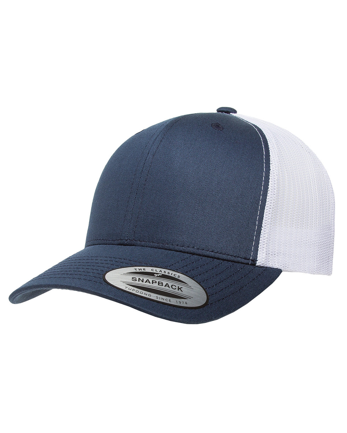 Unisex Retro Trucker Cap - Navy / White