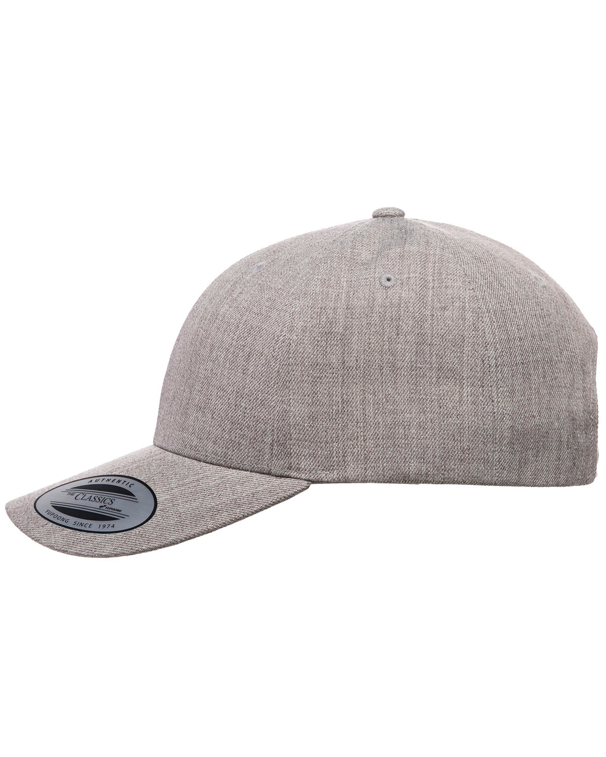 Premium Curved Visor Snapback - Heather