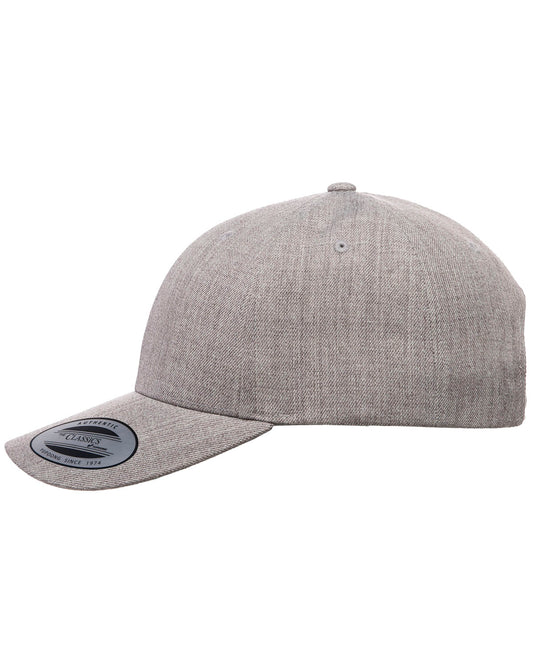 Premium Curved Visor Snapback - Heather