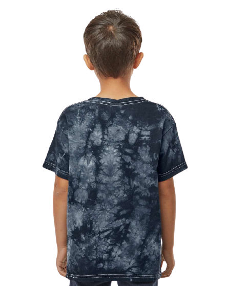 Youth Crystal Tie Dye T-Shirt - Black