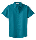 Women's Short Sleeve Easy Care Shirt - Teal Green