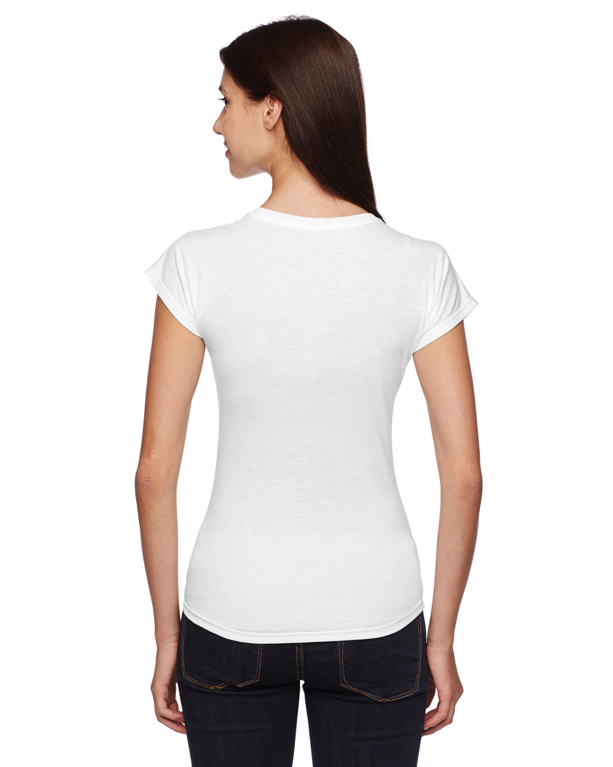 Women's Triblend V-Neck T-Shirt - White
