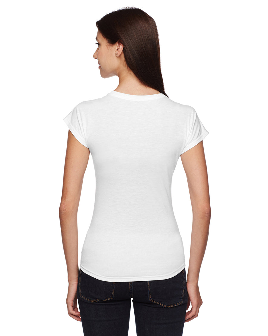 Women's Triblend V-Neck T-Shirt - White