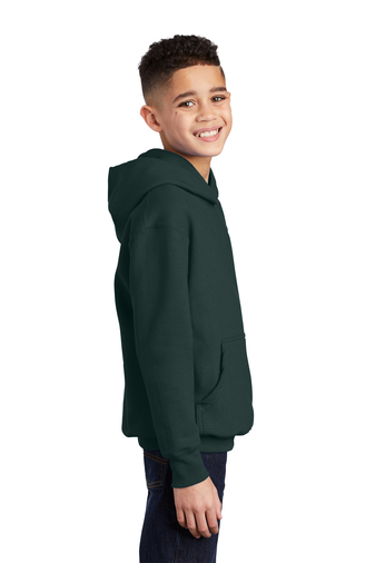 Youth Core Fleece Pullover Hoodie - Dark Green