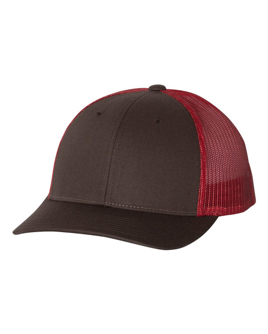 Low Pro Trucker Cap - Coffee / Claret