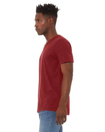 Unisex Jersey Short-Sleeve V-Neck T-Shirt - Cardinal