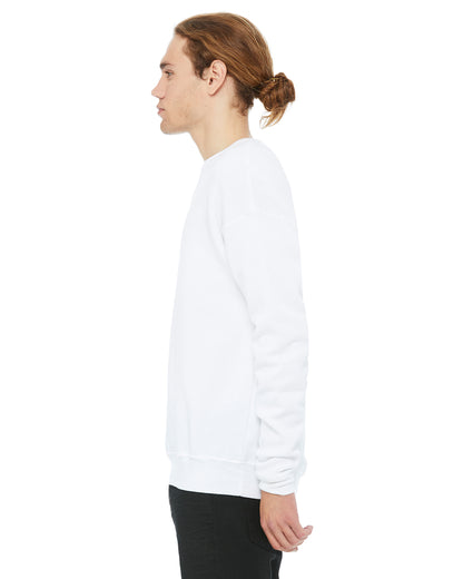 Unisex Drop Shoulder Fleece - White