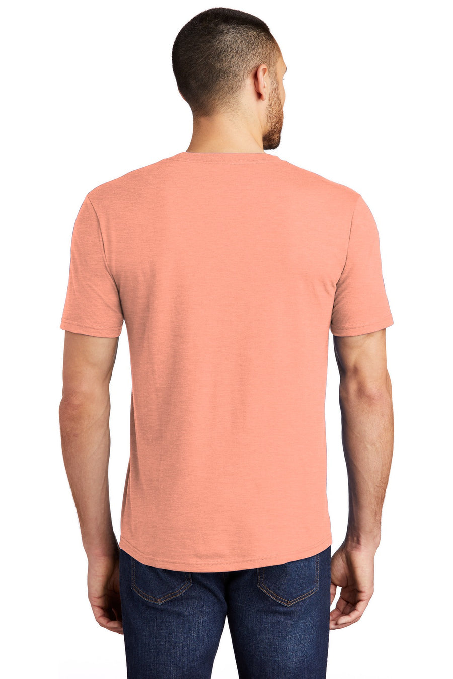 Unisex Perfect Tri Tee - Heather Dusty Peach
