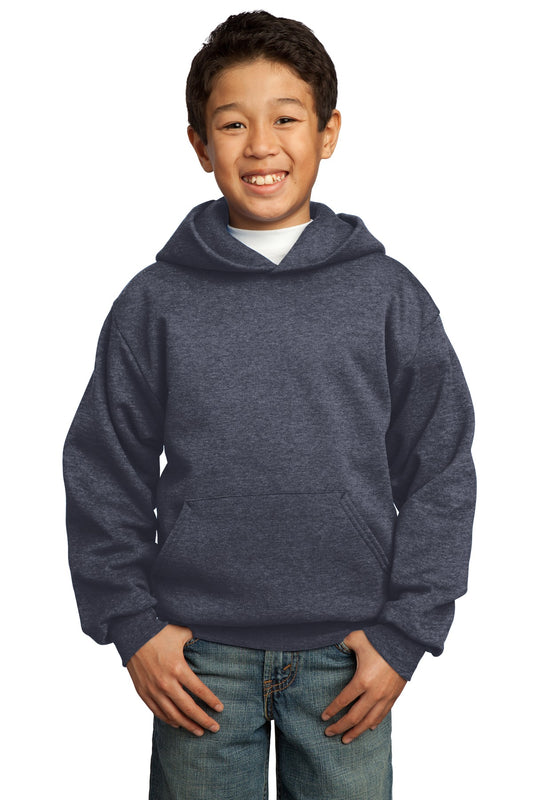 Youth Core Fleece Pullover Hoodie - Heather Navy