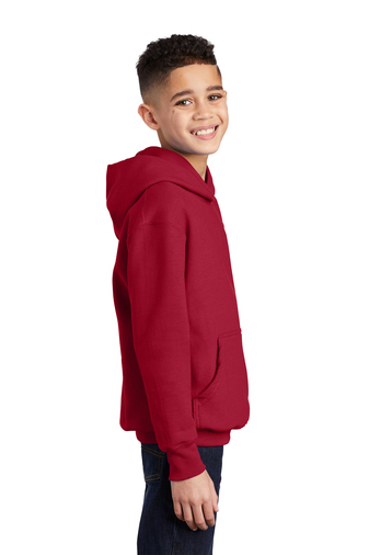 Youth Core Fleece Pullover Hoodie - Red