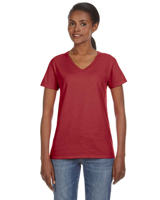 Women's Lightweight V-Neck T-Shirt - Independence Red