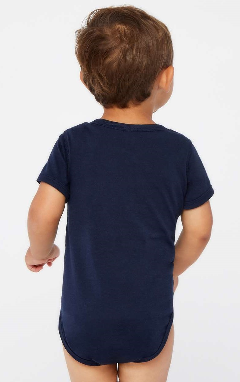 Infant Fine Jersey Bodysuit - Navy
