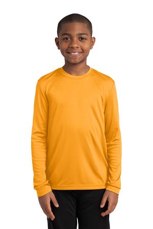 Youth Long Sleeve PosiCharge Competitor Tee - Gold