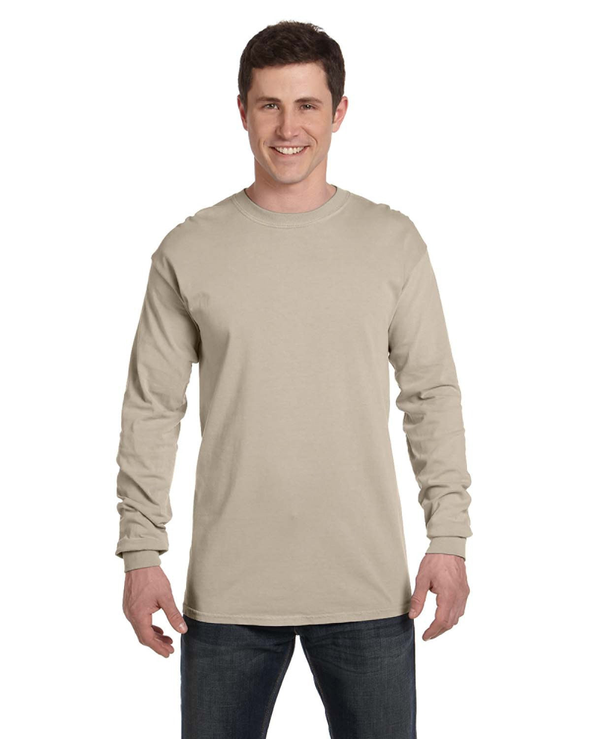 Unisex Heavyweight RS Long-Sleeve T-Shirt - Sandstone