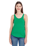 Women's Poly-Cotton Racerback Tank - Heather Kelly Green