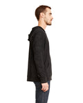 Unisex Sueded Full-Zip Hoodie - Heather Charcoal